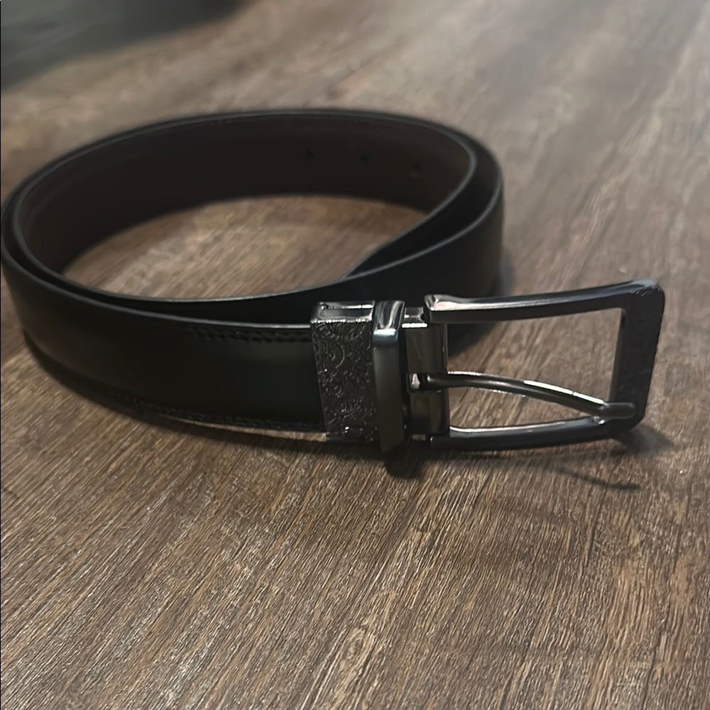 Robert Graham Black Leather Belt